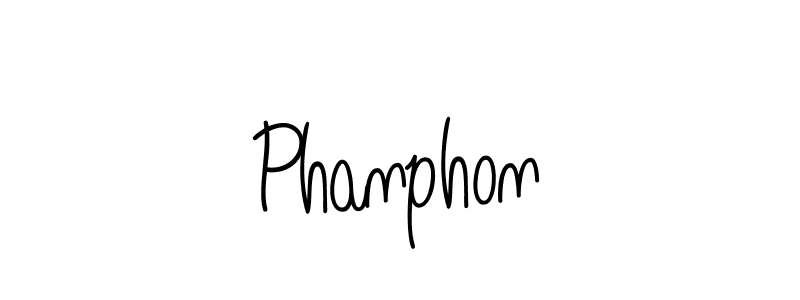 Phanphon stylish signature style. Best Handwritten Sign (Angelique-Rose-font-FFP) for my name. Handwritten Signature Collection Ideas for my name Phanphon. Phanphon signature style 5 images and pictures png