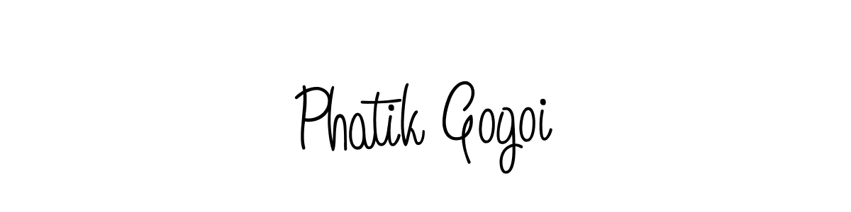 How to make Phatik Gogoi signature? Angelique-Rose-font-FFP is a professional autograph style. Create handwritten signature for Phatik Gogoi name. Phatik Gogoi signature style 5 images and pictures png