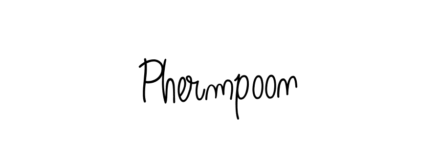 Design your own signature with our free online signature maker. With this signature software, you can create a handwritten (Angelique-Rose-font-FFP) signature for name Phermpoon. Phermpoon signature style 5 images and pictures png