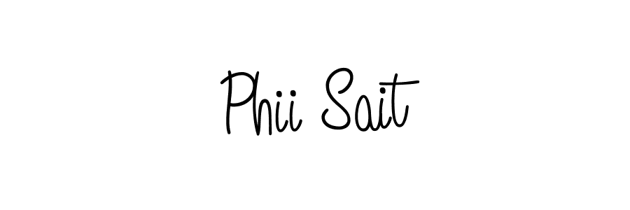 Design your own signature with our free online signature maker. With this signature software, you can create a handwritten (Angelique-Rose-font-FFP) signature for name Phii Sait. Phii Sait signature style 5 images and pictures png