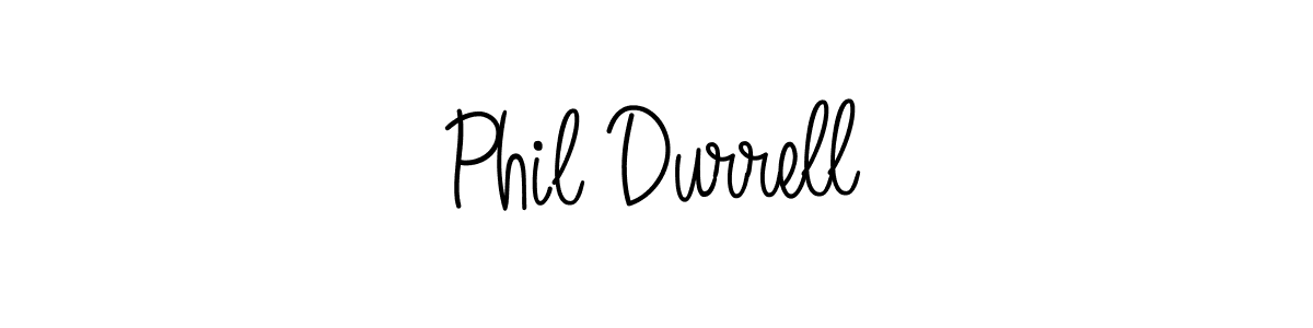 Make a beautiful signature design for name Phil Durrell. With this signature (Angelique-Rose-font-FFP) style, you can create a handwritten signature for free. Phil Durrell signature style 5 images and pictures png