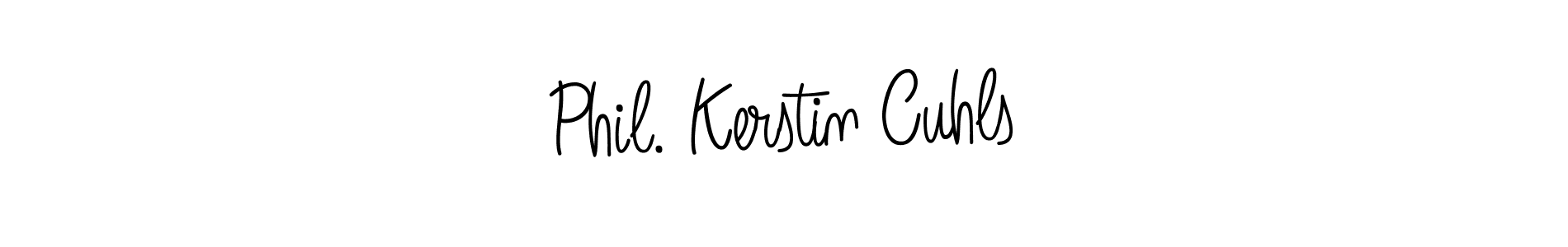 How to make Phil. Kerstin Cuhls signature? Angelique-Rose-font-FFP is a professional autograph style. Create handwritten signature for Phil. Kerstin Cuhls name. Phil. Kerstin Cuhls signature style 5 images and pictures png