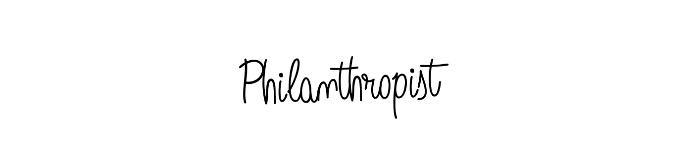 How to make Philanthropist name signature. Use Angelique-Rose-font-FFP style for creating short signs online. This is the latest handwritten sign. Philanthropist signature style 5 images and pictures png