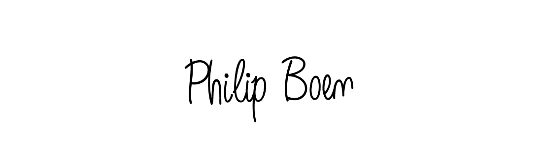 Design your own signature with our free online signature maker. With this signature software, you can create a handwritten (Angelique-Rose-font-FFP) signature for name Philip Boen. Philip Boen signature style 5 images and pictures png