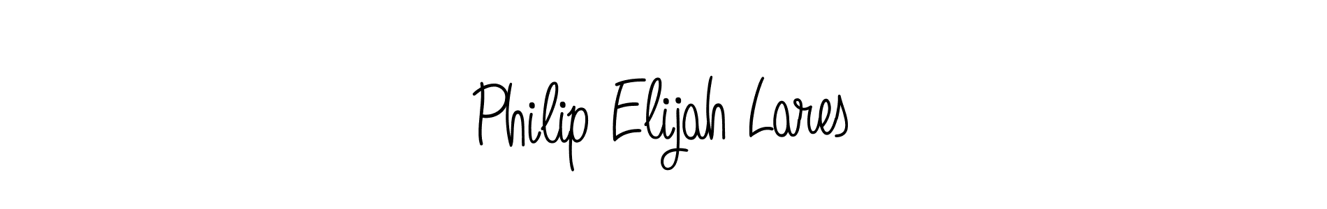 You should practise on your own different ways (Angelique-Rose-font-FFP) to write your name (Philip Elijah Lares) in signature. don't let someone else do it for you. Philip Elijah Lares signature style 5 images and pictures png