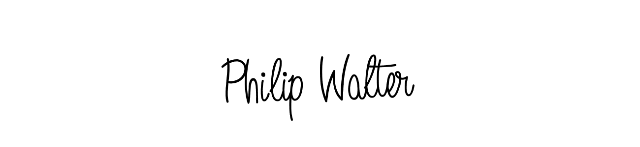 How to make Philip Walter name signature. Use Angelique-Rose-font-FFP style for creating short signs online. This is the latest handwritten sign. Philip Walter signature style 5 images and pictures png