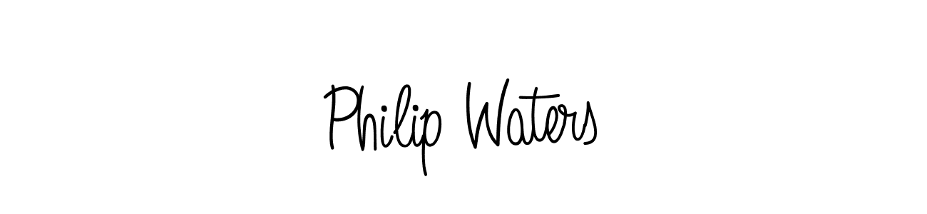 Make a beautiful signature design for name Philip Waters. With this signature (Angelique-Rose-font-FFP) style, you can create a handwritten signature for free. Philip Waters signature style 5 images and pictures png