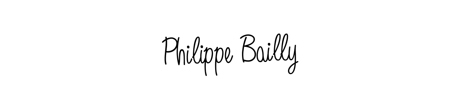 Make a beautiful signature design for name Philippe Bailly. With this signature (Angelique-Rose-font-FFP) style, you can create a handwritten signature for free. Philippe Bailly signature style 5 images and pictures png