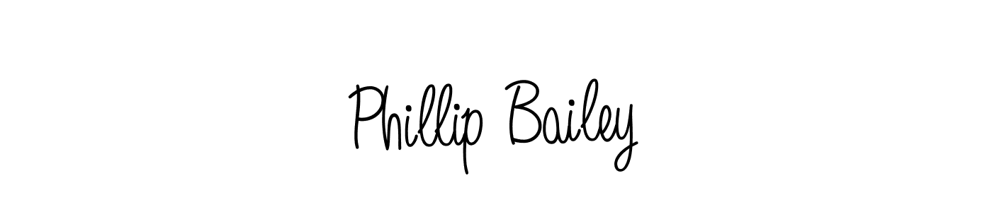 Make a beautiful signature design for name Phillip Bailey. With this signature (Angelique-Rose-font-FFP) style, you can create a handwritten signature for free. Phillip Bailey signature style 5 images and pictures png