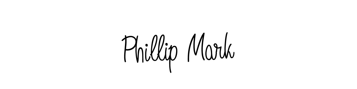 Phillip Mark stylish signature style. Best Handwritten Sign (Angelique-Rose-font-FFP) for my name. Handwritten Signature Collection Ideas for my name Phillip Mark. Phillip Mark signature style 5 images and pictures png
