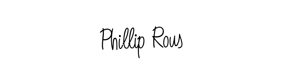 Use a signature maker to create a handwritten signature online. With this signature software, you can design (Angelique-Rose-font-FFP) your own signature for name Phillip Rous. Phillip Rous signature style 5 images and pictures png