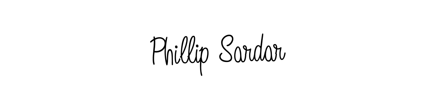 You should practise on your own different ways (Angelique-Rose-font-FFP) to write your name (Phillip Sardar) in signature. don't let someone else do it for you. Phillip Sardar signature style 5 images and pictures png