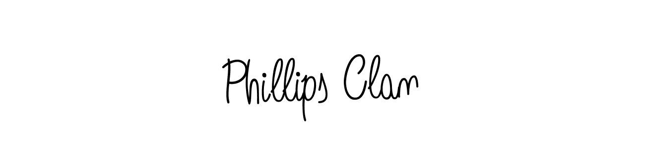 The best way (Angelique-Rose-font-FFP) to make a short signature is to pick only two or three words in your name. The name Phillips Clan include a total of six letters. For converting this name. Phillips Clan signature style 5 images and pictures png