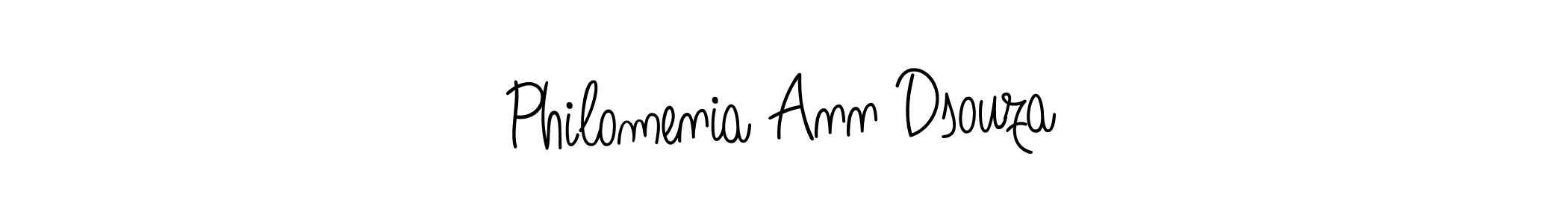 How to make Philomenia Ann Dsouza signature? Angelique-Rose-font-FFP is a professional autograph style. Create handwritten signature for Philomenia Ann Dsouza name. Philomenia Ann Dsouza signature style 5 images and pictures png