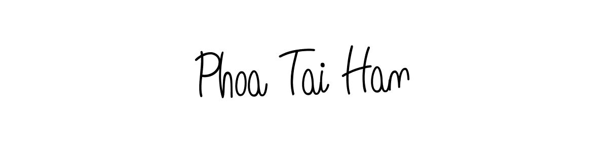 How to make Phoa Tai Han name signature. Use Angelique-Rose-font-FFP style for creating short signs online. This is the latest handwritten sign. Phoa Tai Han signature style 5 images and pictures png