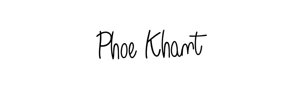 Create a beautiful signature design for name Phoe Khant. With this signature (Angelique-Rose-font-FFP) fonts, you can make a handwritten signature for free. Phoe Khant signature style 5 images and pictures png