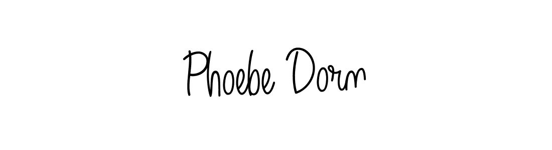 Use a signature maker to create a handwritten signature online. With this signature software, you can design (Angelique-Rose-font-FFP) your own signature for name Phoebe Dorn. Phoebe Dorn signature style 5 images and pictures png