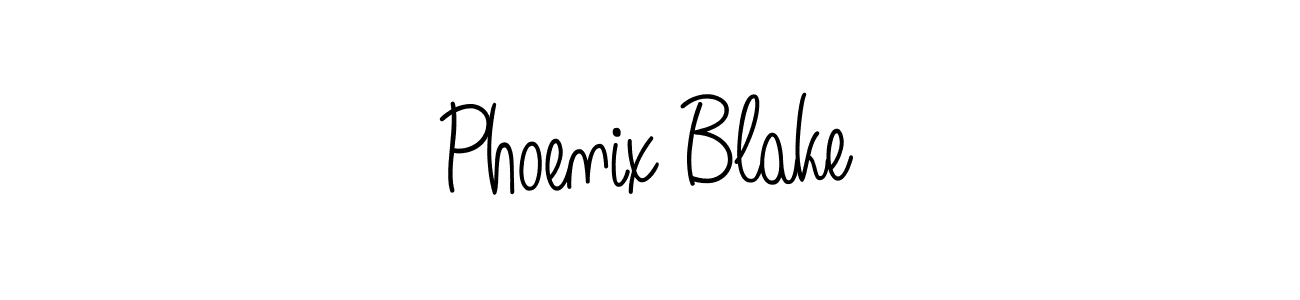 Angelique-Rose-font-FFP is a professional signature style that is perfect for those who want to add a touch of class to their signature. It is also a great choice for those who want to make their signature more unique. Get Phoenix Blake name to fancy signature for free. Phoenix Blake signature style 5 images and pictures png