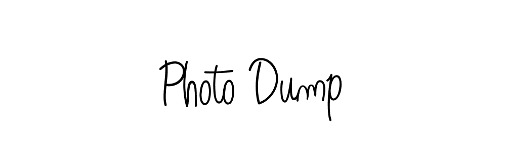 Also You can easily find your signature by using the search form. We will create Photo Dump name handwritten signature images for you free of cost using Angelique-Rose-font-FFP sign style. Photo Dump signature style 5 images and pictures png