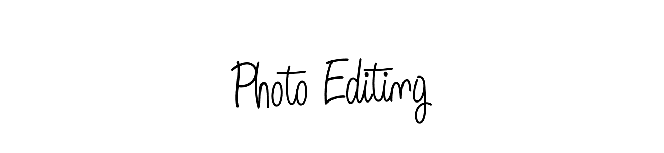 Photo Editing stylish signature style. Best Handwritten Sign (Angelique-Rose-font-FFP) for my name. Handwritten Signature Collection Ideas for my name Photo Editing. Photo Editing signature style 5 images and pictures png