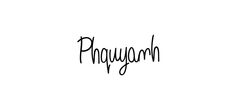 How to make Phquyanh name signature. Use Angelique-Rose-font-FFP style for creating short signs online. This is the latest handwritten sign. Phquyanh signature style 5 images and pictures png