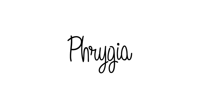 How to make Phrygia name signature. Use Angelique-Rose-font-FFP style for creating short signs online. This is the latest handwritten sign. Phrygia signature style 5 images and pictures png