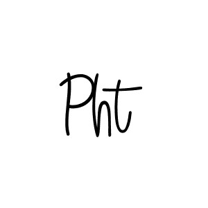 You should practise on your own different ways (Angelique-Rose-font-FFP) to write your name (Pht) in signature. don't let someone else do it for you. Pht signature style 5 images and pictures png