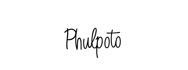 The best way (Angelique-Rose-font-FFP) to make a short signature is to pick only two or three words in your name. The name Phulpoto include a total of six letters. For converting this name. Phulpoto signature style 5 images and pictures png