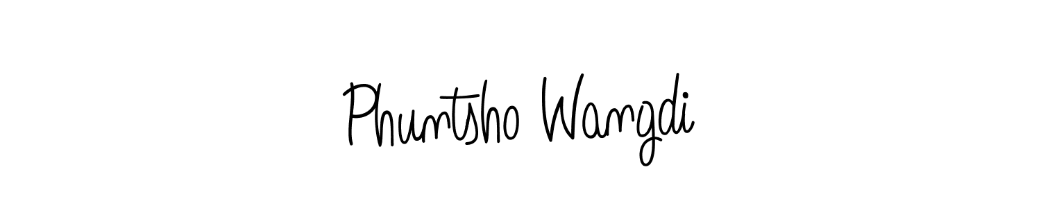 How to make Phuntsho Wangdi signature? Angelique-Rose-font-FFP is a professional autograph style. Create handwritten signature for Phuntsho Wangdi name. Phuntsho Wangdi signature style 5 images and pictures png
