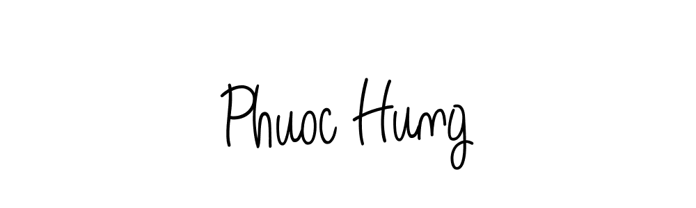 How to make Phuoc Hung name signature. Use Angelique-Rose-font-FFP style for creating short signs online. This is the latest handwritten sign. Phuoc Hung signature style 5 images and pictures png