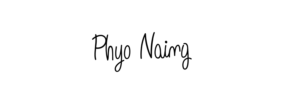 Create a beautiful signature design for name Phyo Naing. With this signature (Angelique-Rose-font-FFP) fonts, you can make a handwritten signature for free. Phyo Naing signature style 5 images and pictures png