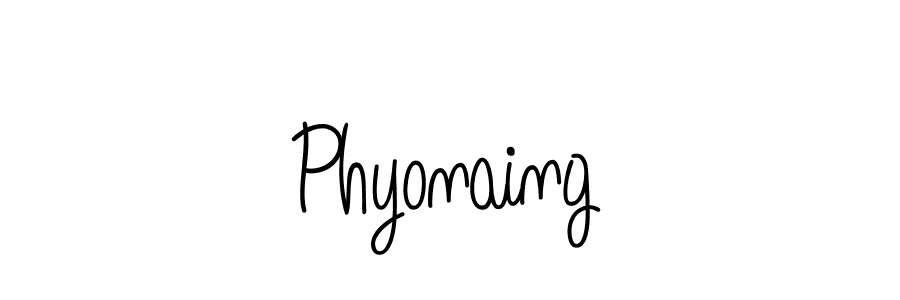 if you are searching for the best signature style for your name Phyonaing. so please give up your signature search. here we have designed multiple signature styles  using Angelique-Rose-font-FFP. Phyonaing signature style 5 images and pictures png