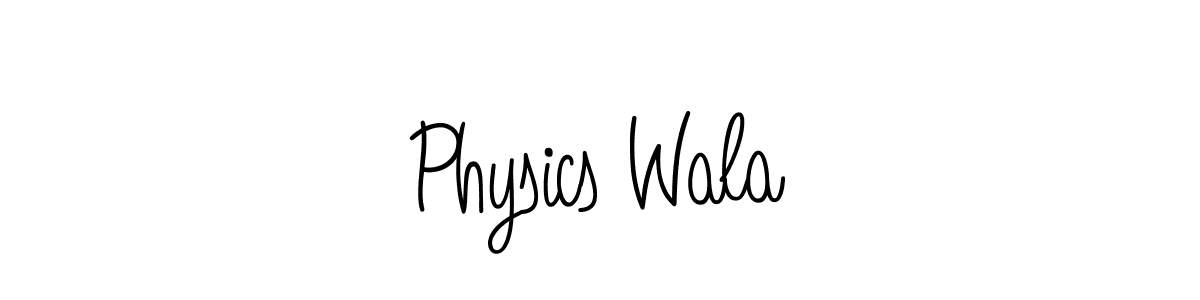 Use a signature maker to create a handwritten signature online. With this signature software, you can design (Angelique-Rose-font-FFP) your own signature for name Physics Wala. Physics Wala signature style 5 images and pictures png