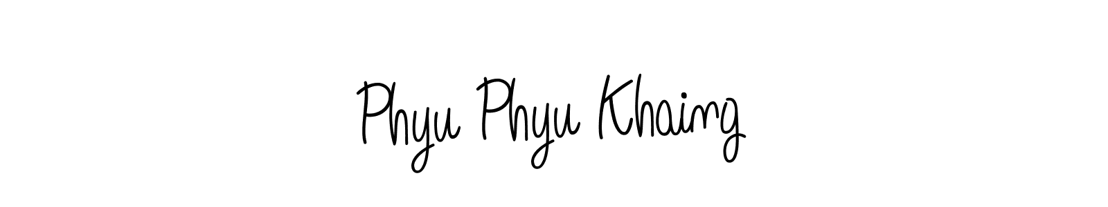 Angelique-Rose-font-FFP is a professional signature style that is perfect for those who want to add a touch of class to their signature. It is also a great choice for those who want to make their signature more unique. Get Phyu Phyu Khaing name to fancy signature for free. Phyu Phyu Khaing signature style 5 images and pictures png