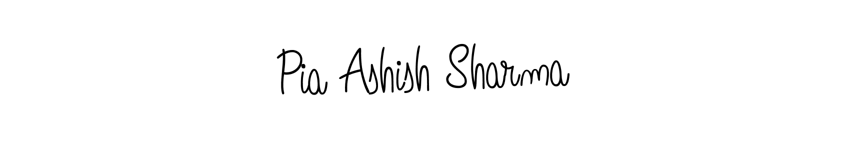 Make a beautiful signature design for name Pia Ashish Sharma. With this signature (Angelique-Rose-font-FFP) style, you can create a handwritten signature for free. Pia Ashish Sharma signature style 5 images and pictures png