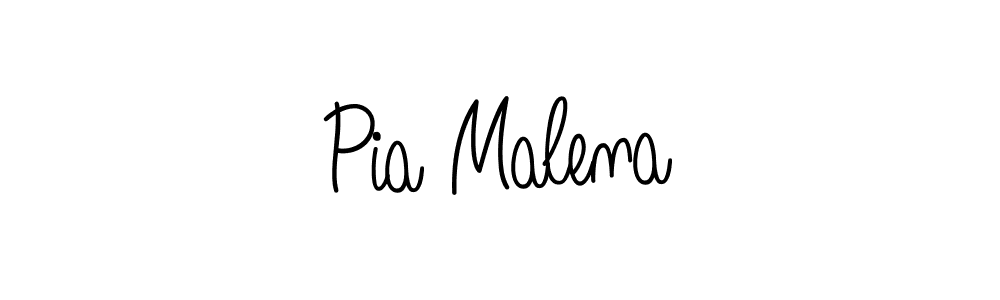 Use a signature maker to create a handwritten signature online. With this signature software, you can design (Angelique-Rose-font-FFP) your own signature for name Pia Malena. Pia Malena signature style 5 images and pictures png