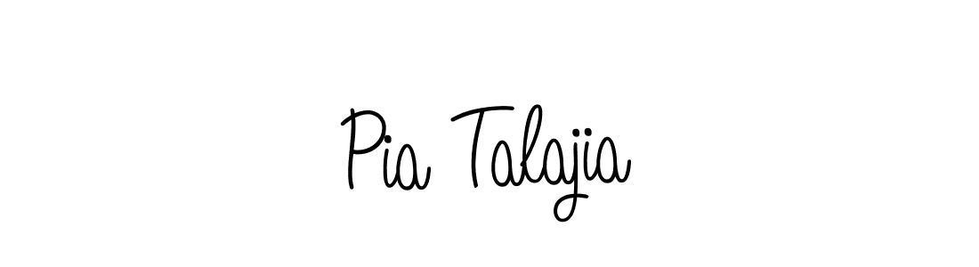 Design your own signature with our free online signature maker. With this signature software, you can create a handwritten (Angelique-Rose-font-FFP) signature for name Pia Talajia. Pia Talajia signature style 5 images and pictures png