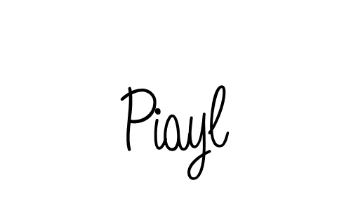 You should practise on your own different ways (Angelique-Rose-font-FFP) to write your name (Piayl) in signature. don't let someone else do it for you. Piayl signature style 5 images and pictures png