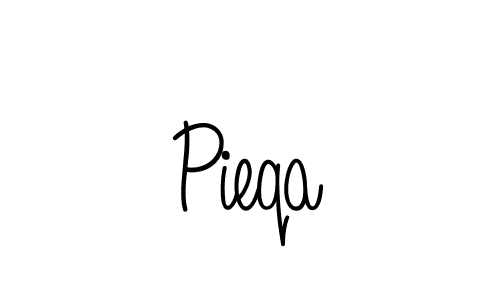 How to Draw Pieqa signature style? Angelique-Rose-font-FFP is a latest design signature styles for name Pieqa. Pieqa signature style 5 images and pictures png