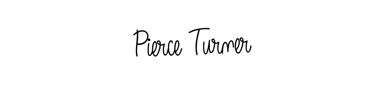 You should practise on your own different ways (Angelique-Rose-font-FFP) to write your name (Pierce Turner) in signature. don't let someone else do it for you. Pierce Turner signature style 5 images and pictures png