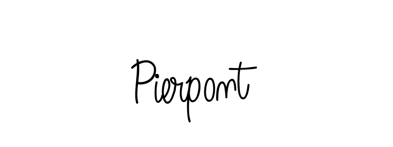 How to make Pierpont name signature. Use Angelique-Rose-font-FFP style for creating short signs online. This is the latest handwritten sign. Pierpont signature style 5 images and pictures png