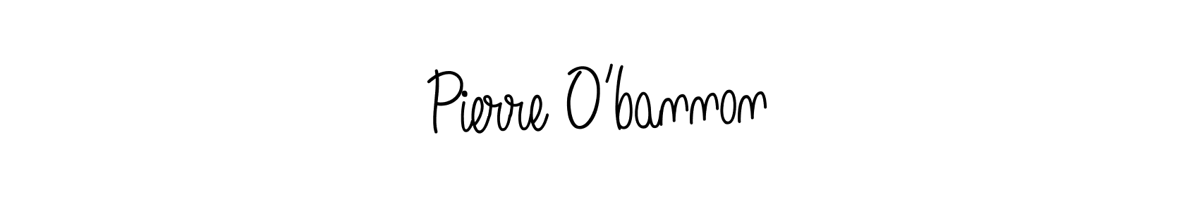 Make a beautiful signature design for name Pierre O’bannon. With this signature (Angelique-Rose-font-FFP) style, you can create a handwritten signature for free. Pierre O’bannon signature style 5 images and pictures png
