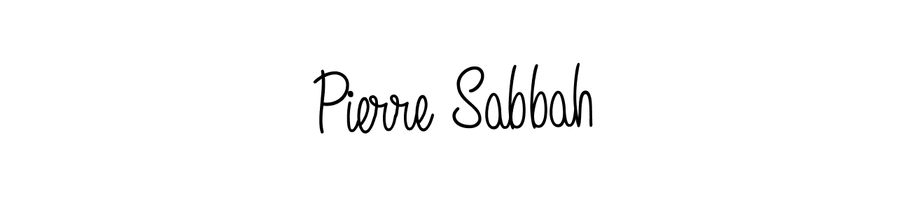 Pierre Sabbah stylish signature style. Best Handwritten Sign (Angelique-Rose-font-FFP) for my name. Handwritten Signature Collection Ideas for my name Pierre Sabbah. Pierre Sabbah signature style 5 images and pictures png