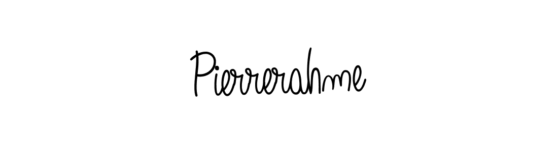 Create a beautiful signature design for name Pierrerahme. With this signature (Angelique-Rose-font-FFP) fonts, you can make a handwritten signature for free. Pierrerahme signature style 5 images and pictures png