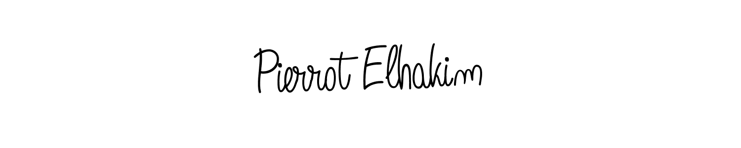 Create a beautiful signature design for name Pierrot Elhakim. With this signature (Angelique-Rose-font-FFP) fonts, you can make a handwritten signature for free. Pierrot Elhakim signature style 5 images and pictures png