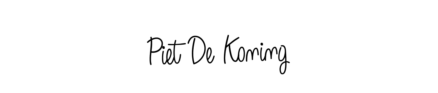 How to make Piet De Koning name signature. Use Angelique-Rose-font-FFP style for creating short signs online. This is the latest handwritten sign. Piet De Koning signature style 5 images and pictures png