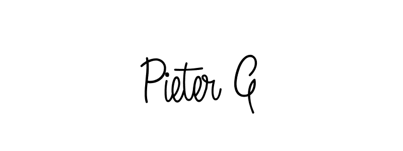 Pieter G stylish signature style. Best Handwritten Sign (Angelique-Rose-font-FFP) for my name. Handwritten Signature Collection Ideas for my name Pieter G. Pieter G signature style 5 images and pictures png