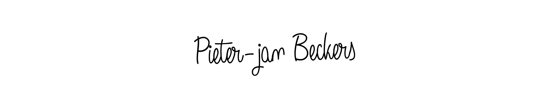 Pieter-jan Beckers stylish signature style. Best Handwritten Sign (Angelique-Rose-font-FFP) for my name. Handwritten Signature Collection Ideas for my name Pieter-jan Beckers. Pieter-jan Beckers signature style 5 images and pictures png