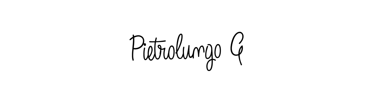 Design your own signature with our free online signature maker. With this signature software, you can create a handwritten (Angelique-Rose-font-FFP) signature for name Pietrolungo G. Pietrolungo G signature style 5 images and pictures png