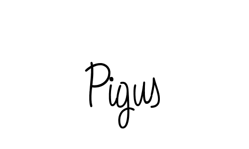 Pigus stylish signature style. Best Handwritten Sign (Angelique-Rose-font-FFP) for my name. Handwritten Signature Collection Ideas for my name Pigus. Pigus signature style 5 images and pictures png